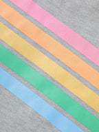 Soft Rainbow Print Round Neck Lounge Top