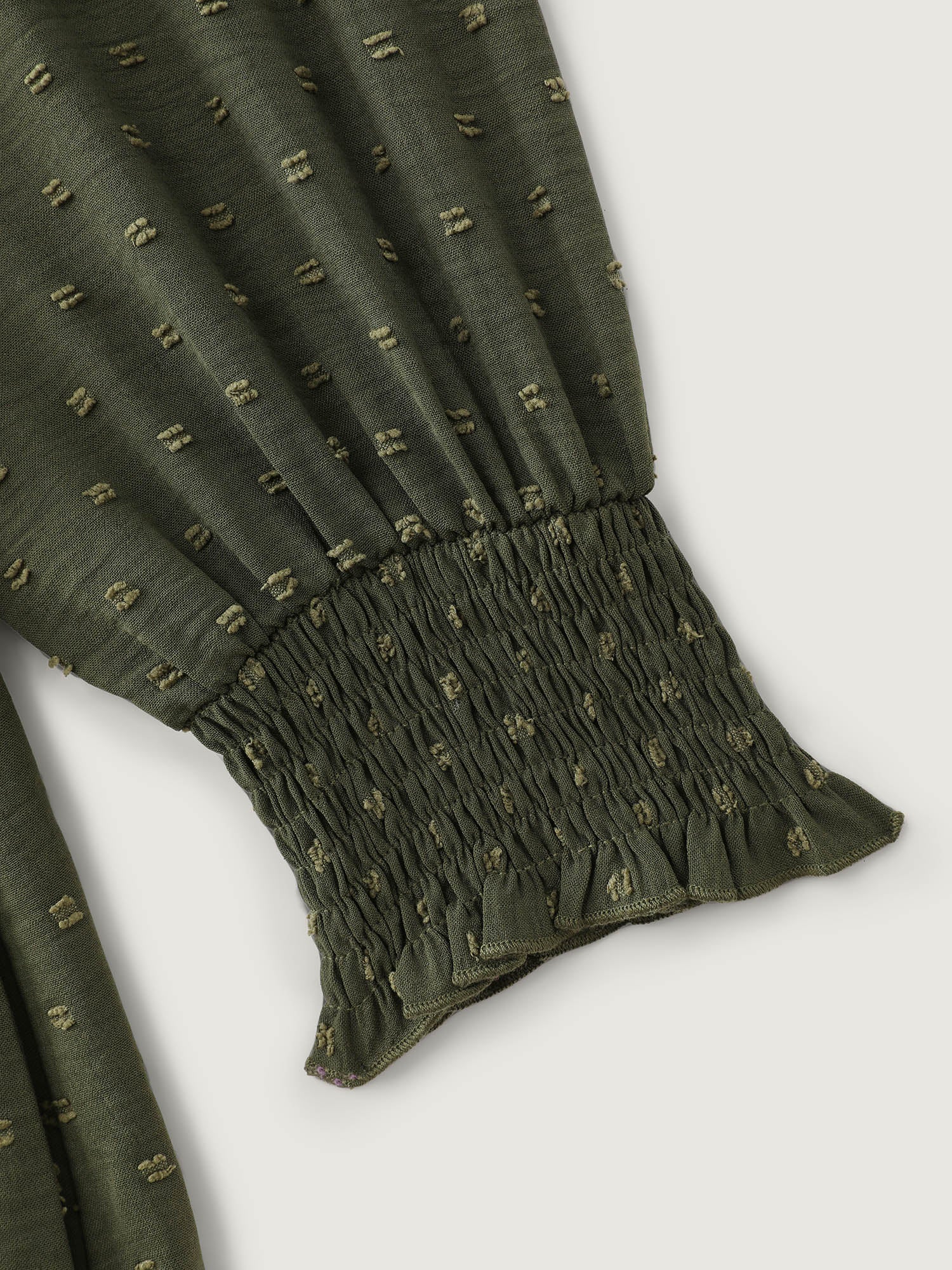 Textured Polka Dots Tiered Maxi Dress