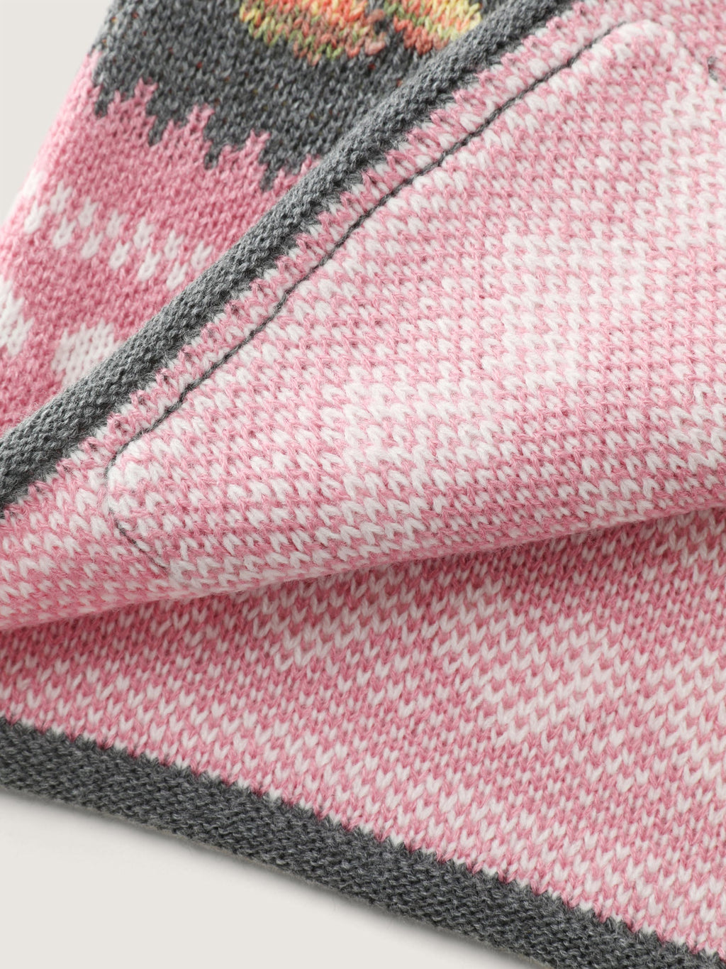 Fair-Isle Pattern Jacquard Knit Cardigan