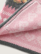 Fair-Isle Pattern Jacquard Knit Cardigan