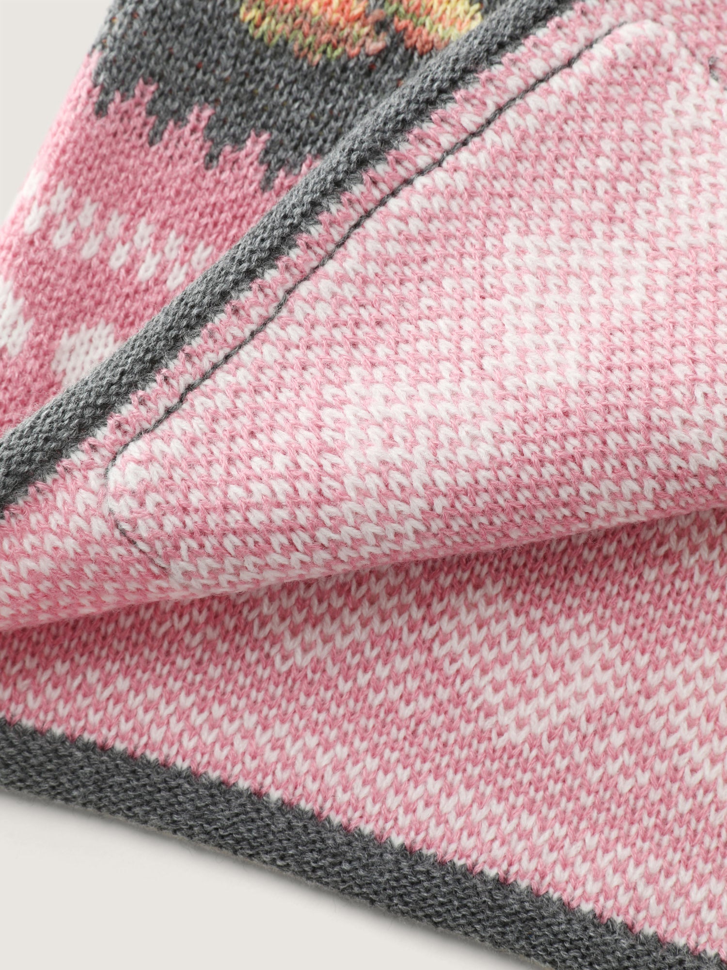 Fair-Isle Pattern Jacquard Knit Cardigan