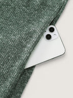 Floral Embroidered Sleeve Hooded Midi Dress