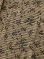 Corduroy Ruffled Button-Down Shirt