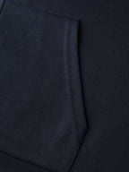 Textured Zipper Front Hoodie Jacket