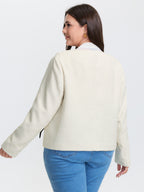 Tweed Bowknot Cropped Coat