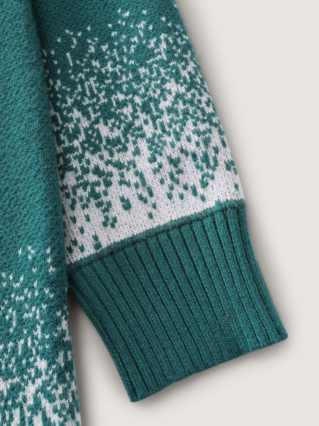 Supersoft Snowman Jacquard Color Block Pullover