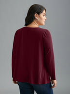 Sequin Stretchy Long Sleeve T-shirt