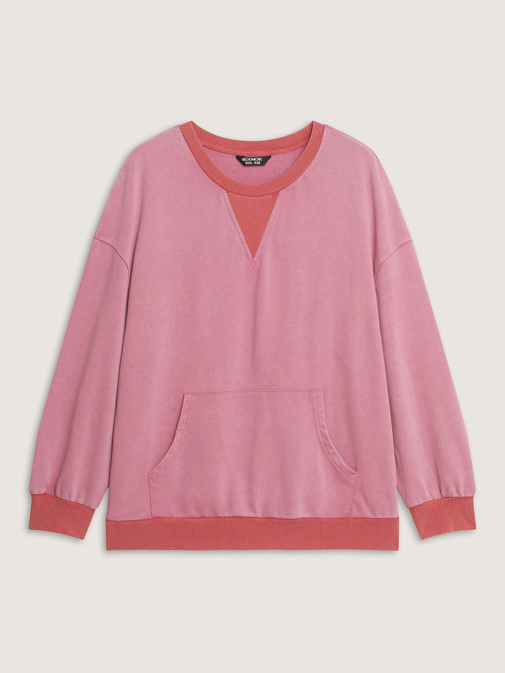 Pure Cotton Washed Distressed Pocket Sweatshirt