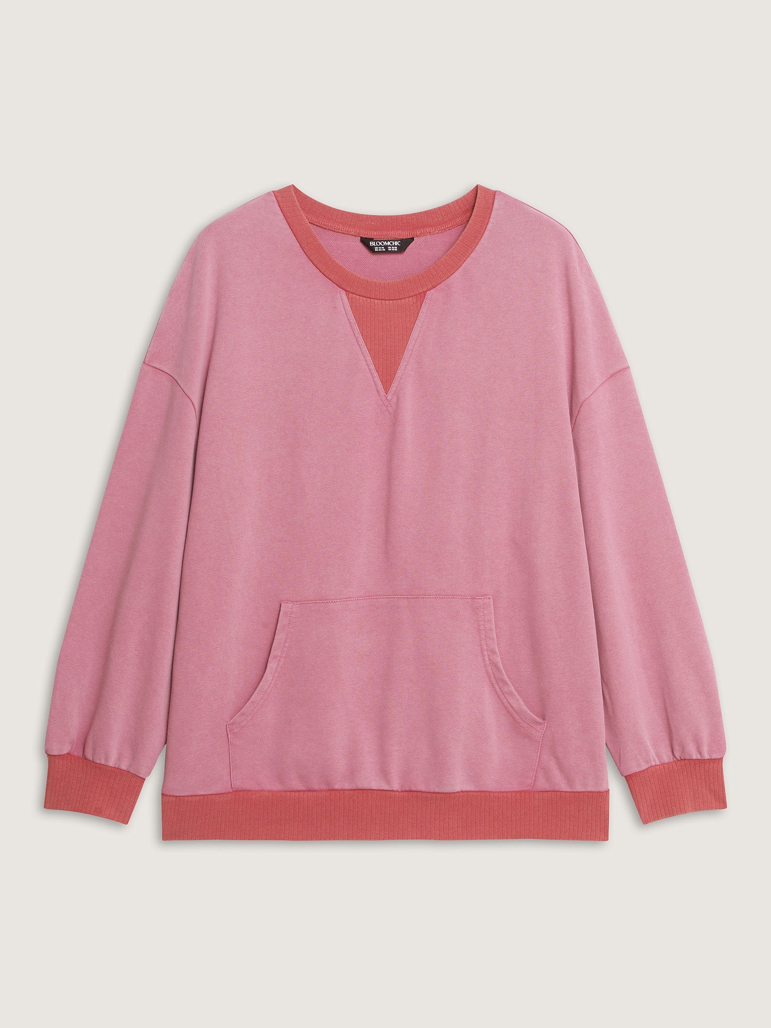 Pure Cotton Washed Distressed Pocket Sweatshirt