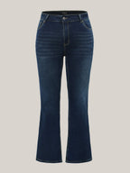 Bootcut Very Stretchy Mid Rise Medium Wash Sculpt Waist Jeans