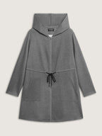 Supersoft Color Contrast Hooded Coat