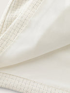 Tweed Bowknot Cropped Coat