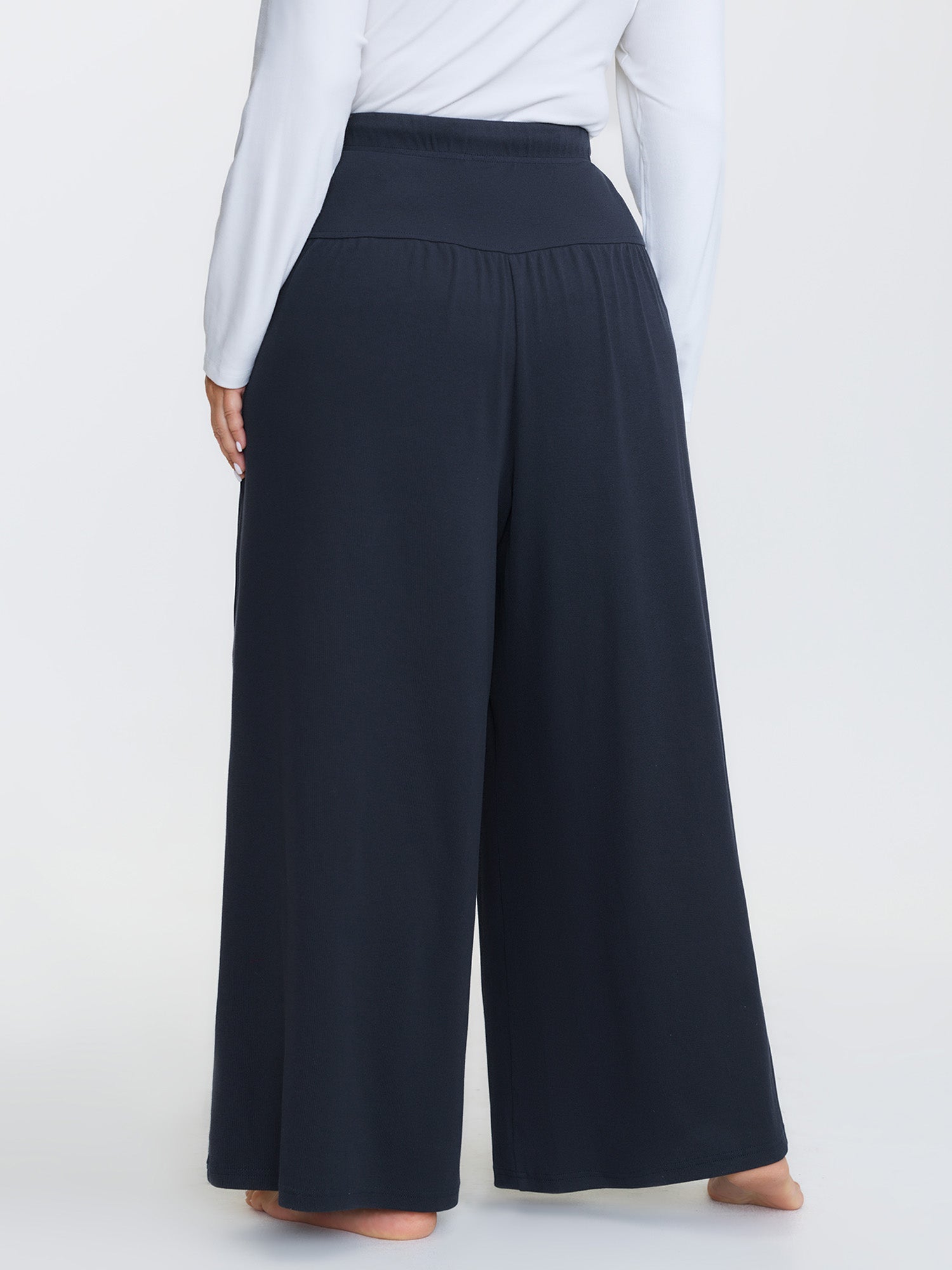 Pure Cotton Pleated Pockets Lounge Bottoms