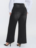 Mid-Rise Wide-Leg Jeans
