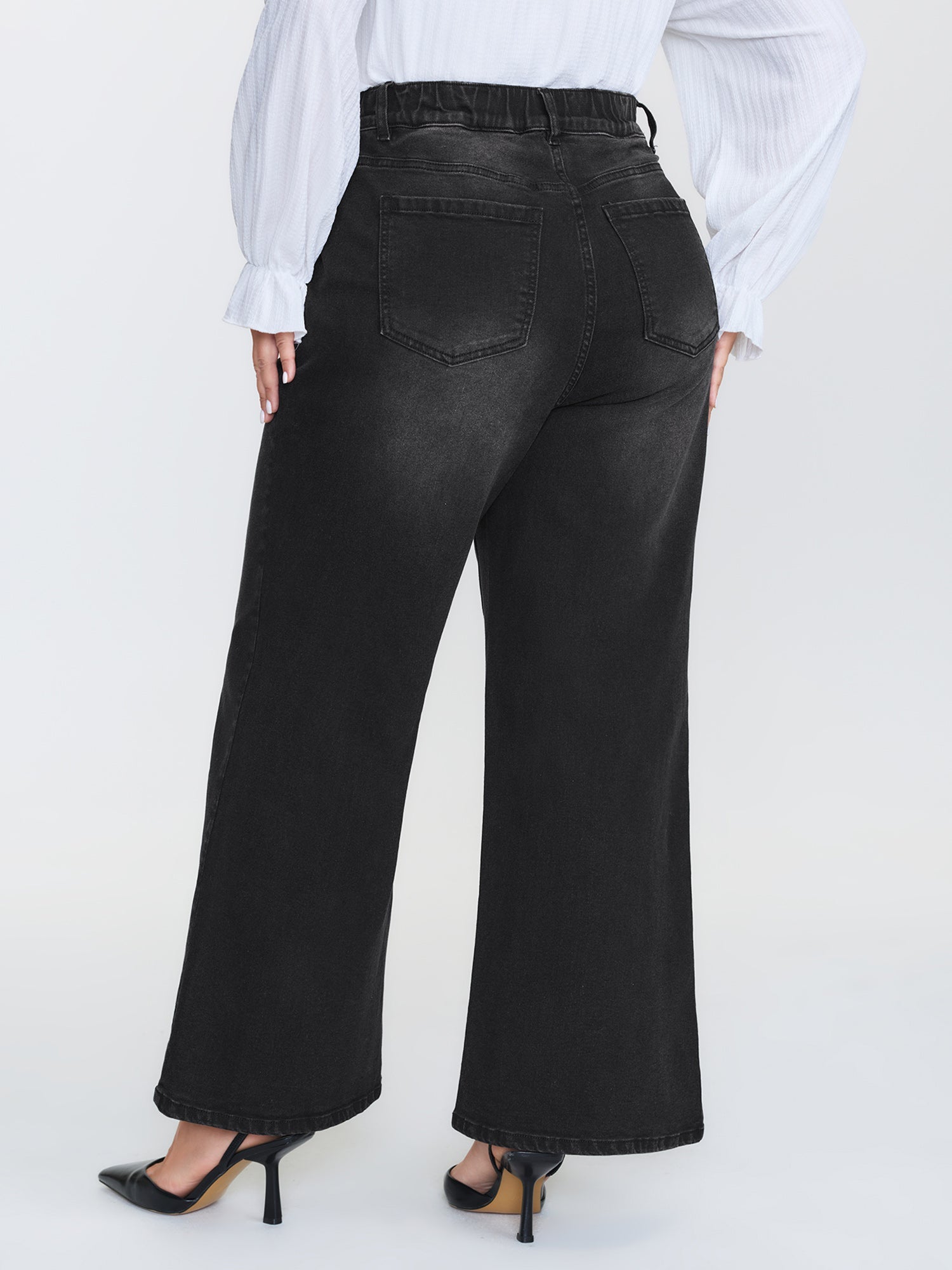 Mid-Rise Wide-Leg Jeans